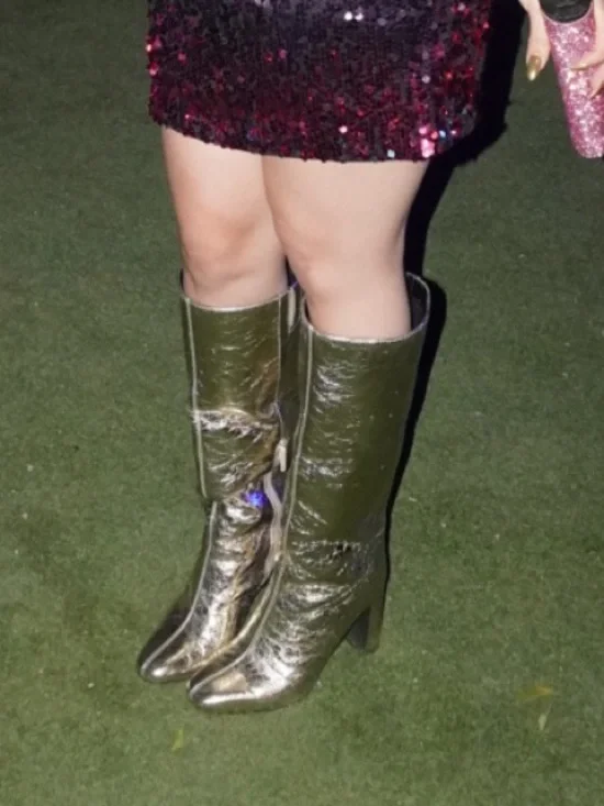 Metalic gold boots - Picture 4 of 4